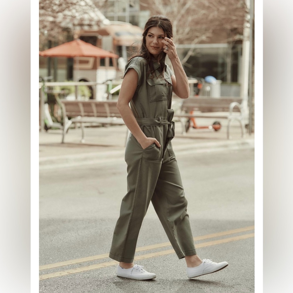 Army Green ZIP-UP Jumpsuit